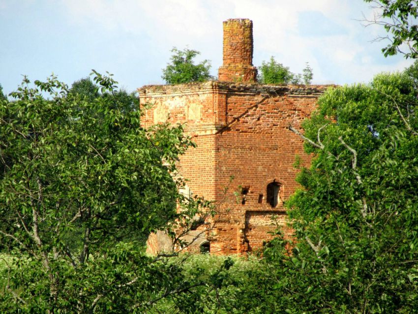 Церковь Положения ризы Христа Спасителя, Ризское (Вяземский район, Смоленская область). фасады, вид с юго-запада