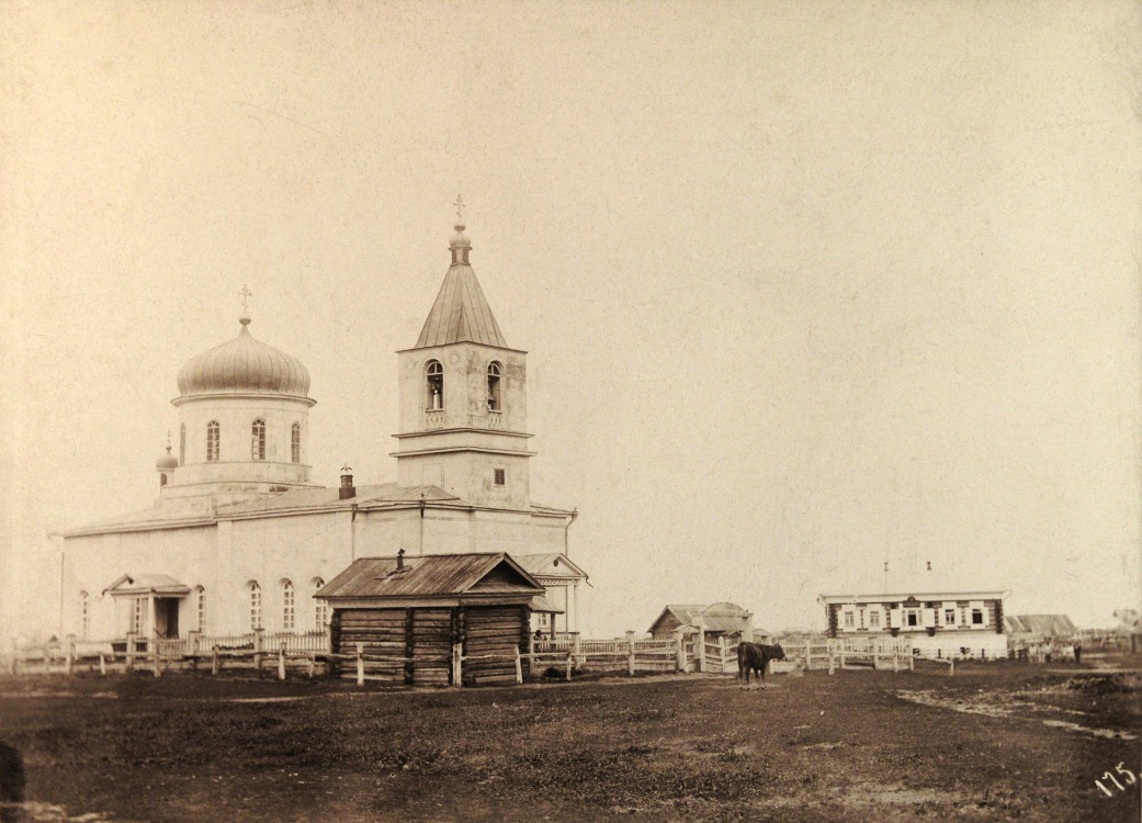 Церковь Прокопия и Иоанна Устюжских, Чернавское (Притобольный район, Курганская область). архивная фотография, Фото 1895 года из фондов Курганского областного краеведческого музея