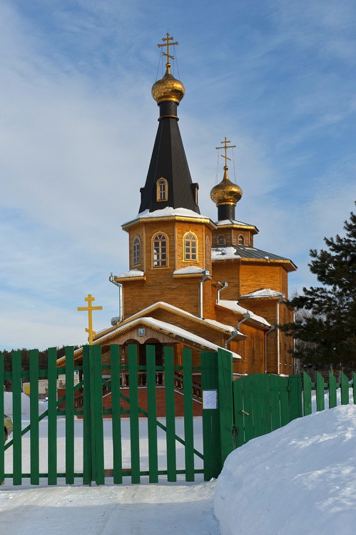 Лесниково. Церковь Сергия Радонежского. фасады