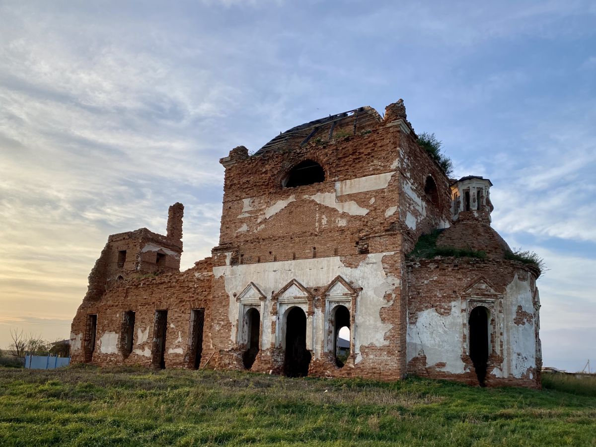 Церковь Спаса Нерукотворного Образа, Сладкокарасинское (Мишкинский район, Курганская область). фасады, Вид с ЮВ