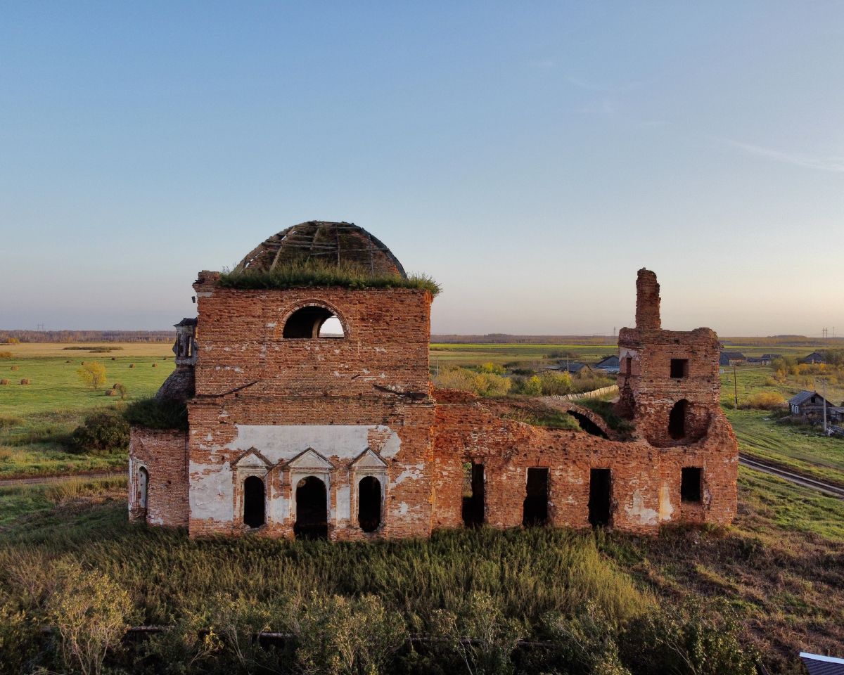 Церковь Спаса Нерукотворного Образа, Сладкокарасинское (Мишкинский район, Курганская область). фасады, Северный фасад