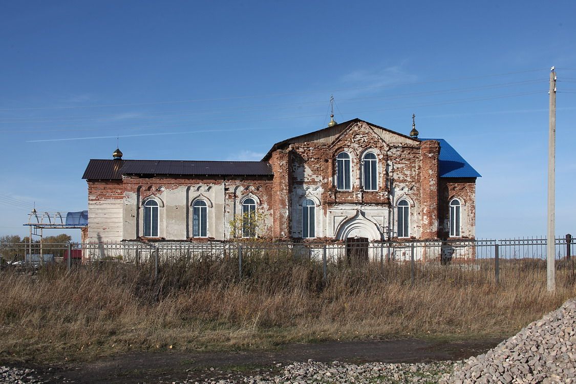Церковь Владимирской иконы Божией Матери, Глубокое (Шадринский район и г. Шадринск, Курганская область). фасады, Южный фасад