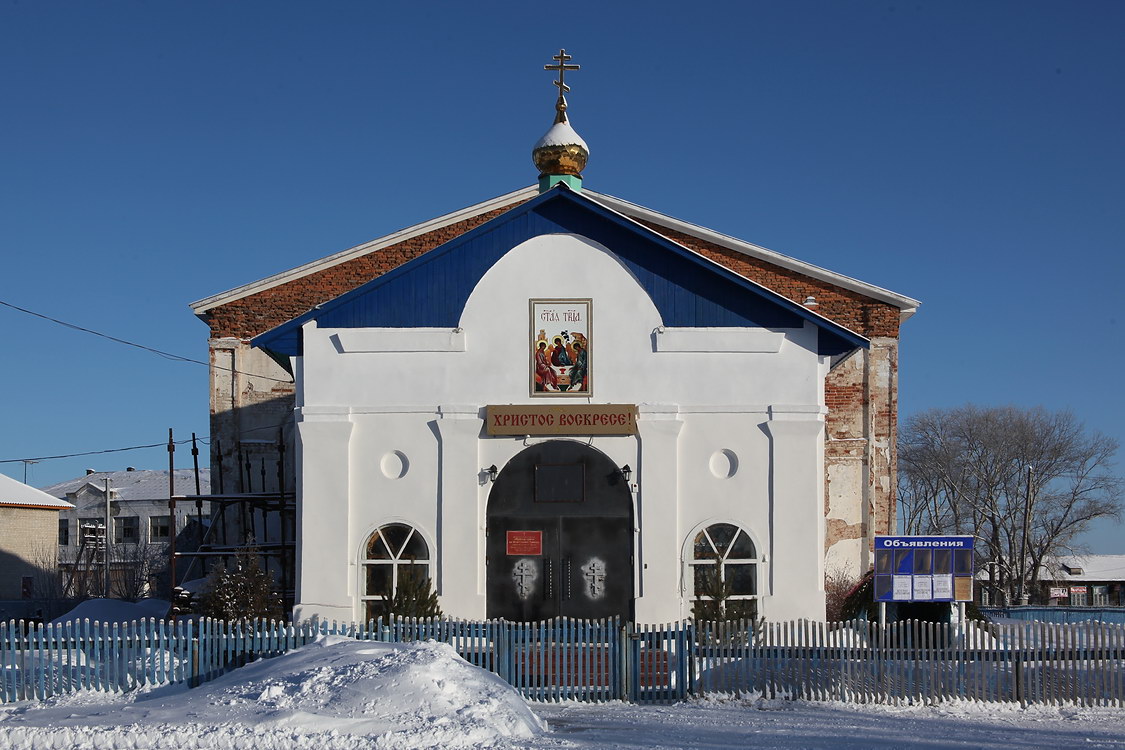 Церковь Троицы Живоначальной, Чаши (Каргапольский район, Курганская область). фасады, Западный фасад