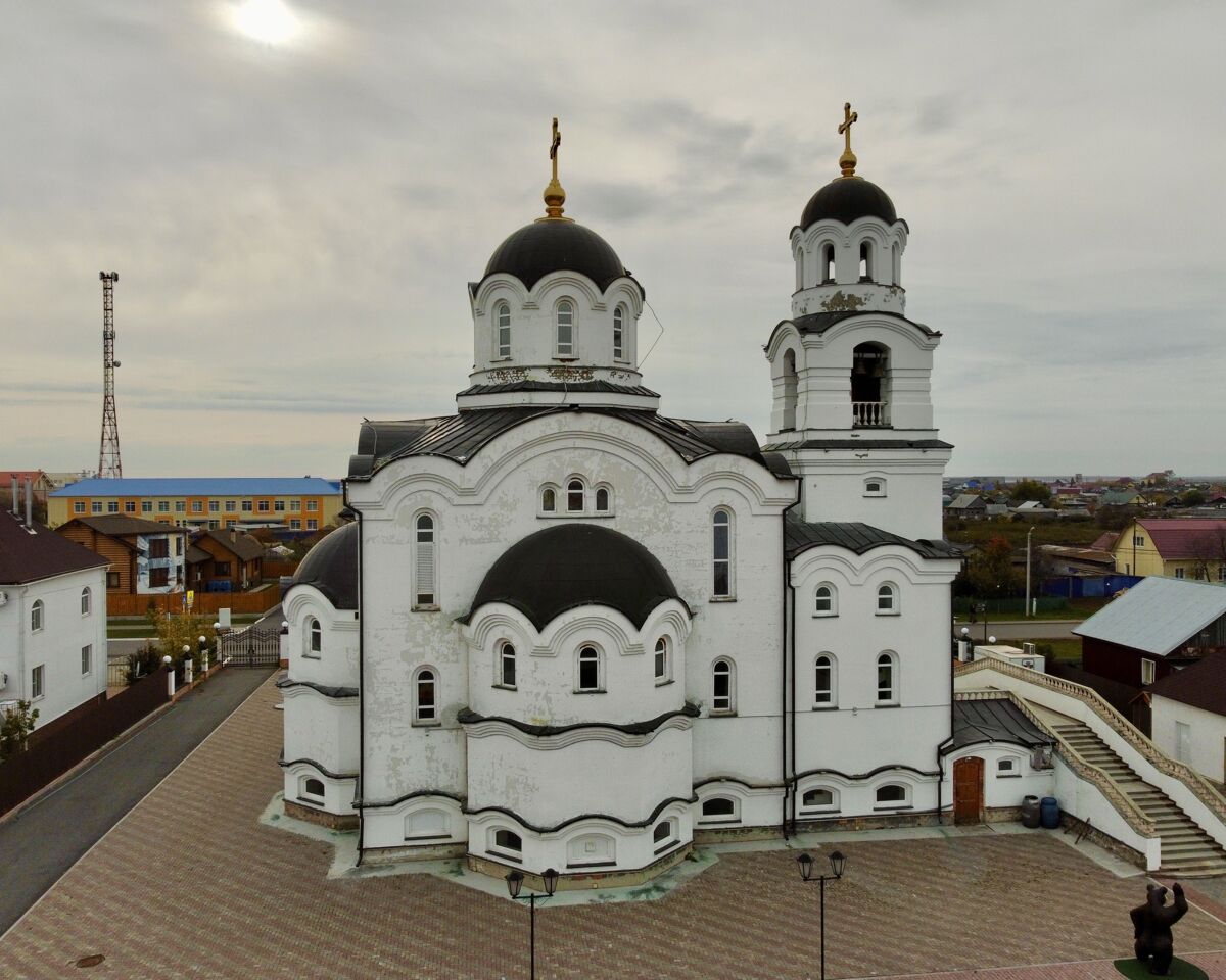 Церковь Рождества Христова (новая), Частоозерье (Частоозерский район, Курганская область). фасады, Вид с СЗ
