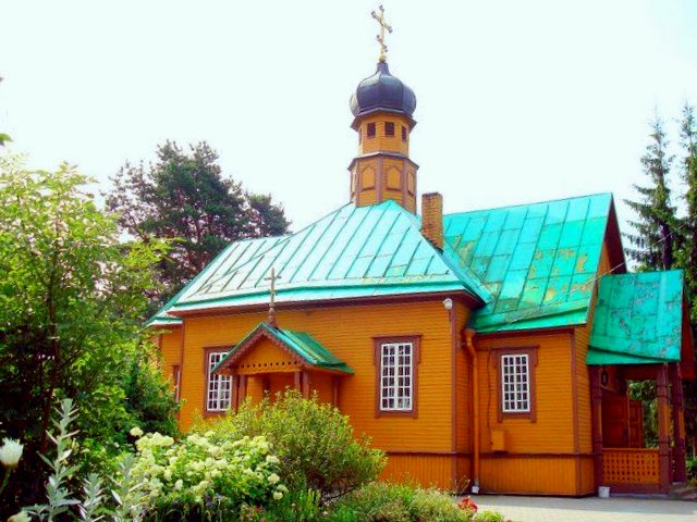 Церковь Николая Чудотворца, Рудамина (Вильнюсский уезд, Литва). общий вид в ландшафте