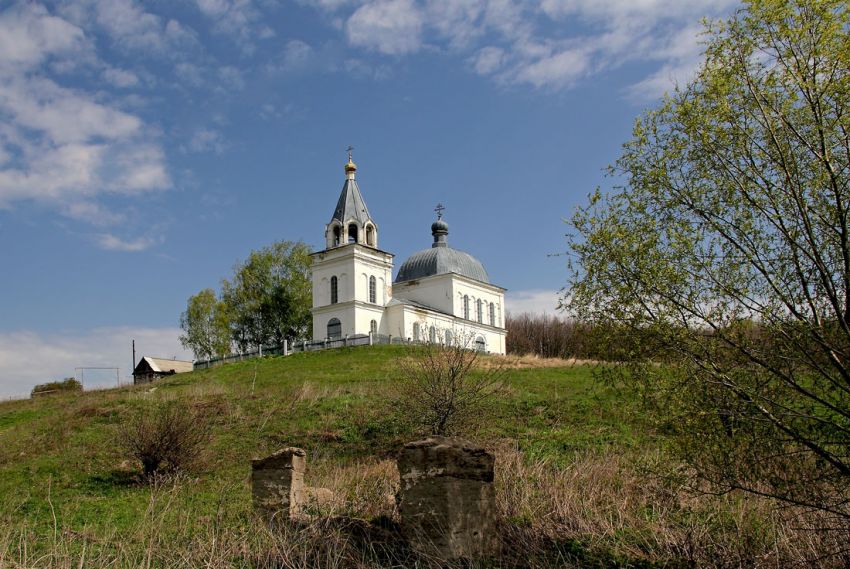 Церковь Николая Чудотворца, Сорлиней (Чамзинский район, Республика Мордовия). общий вид в ландшафте