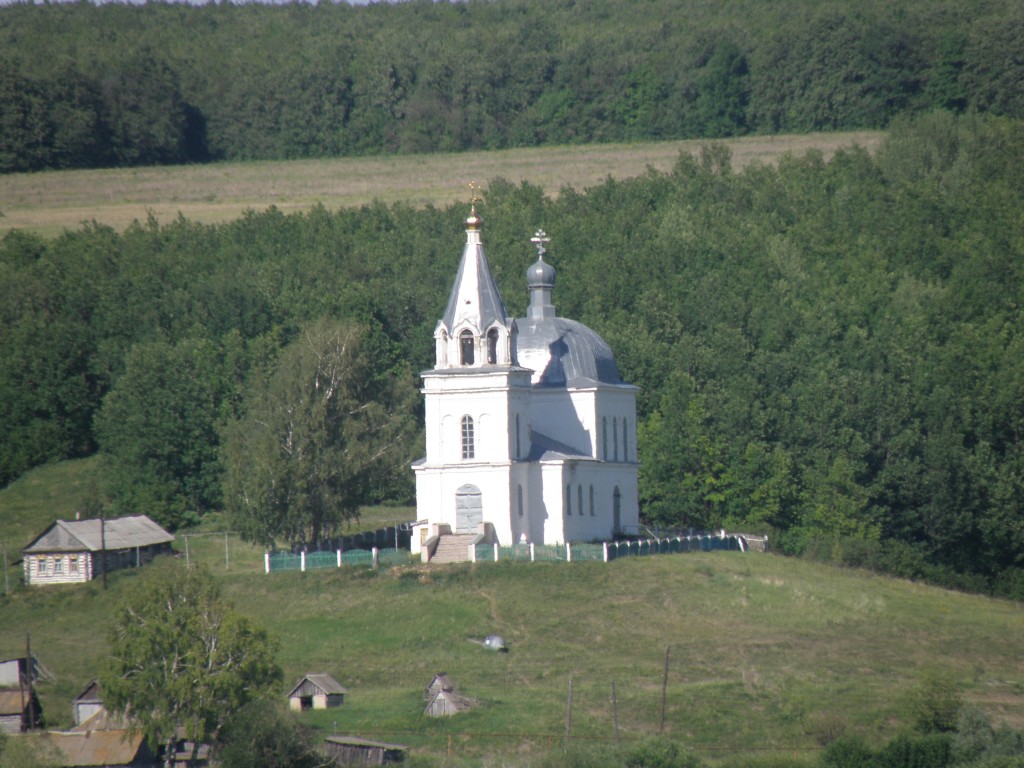 Церковь Николая Чудотворца, Сорлиней (Чамзинский район, Республика Мордовия). общий вид в ландшафте