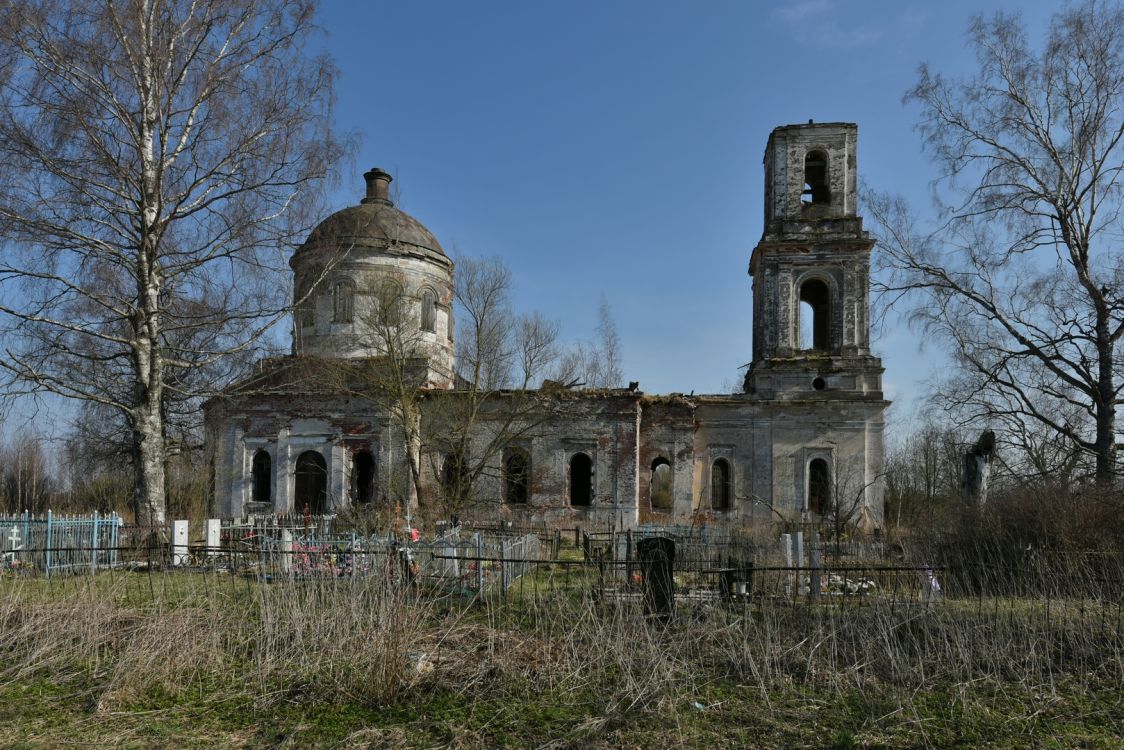 Церковь Смоленской иконы Божией Матери, Георгиевское (Бежецкий район, Тверская область). фасады, Вид с севера