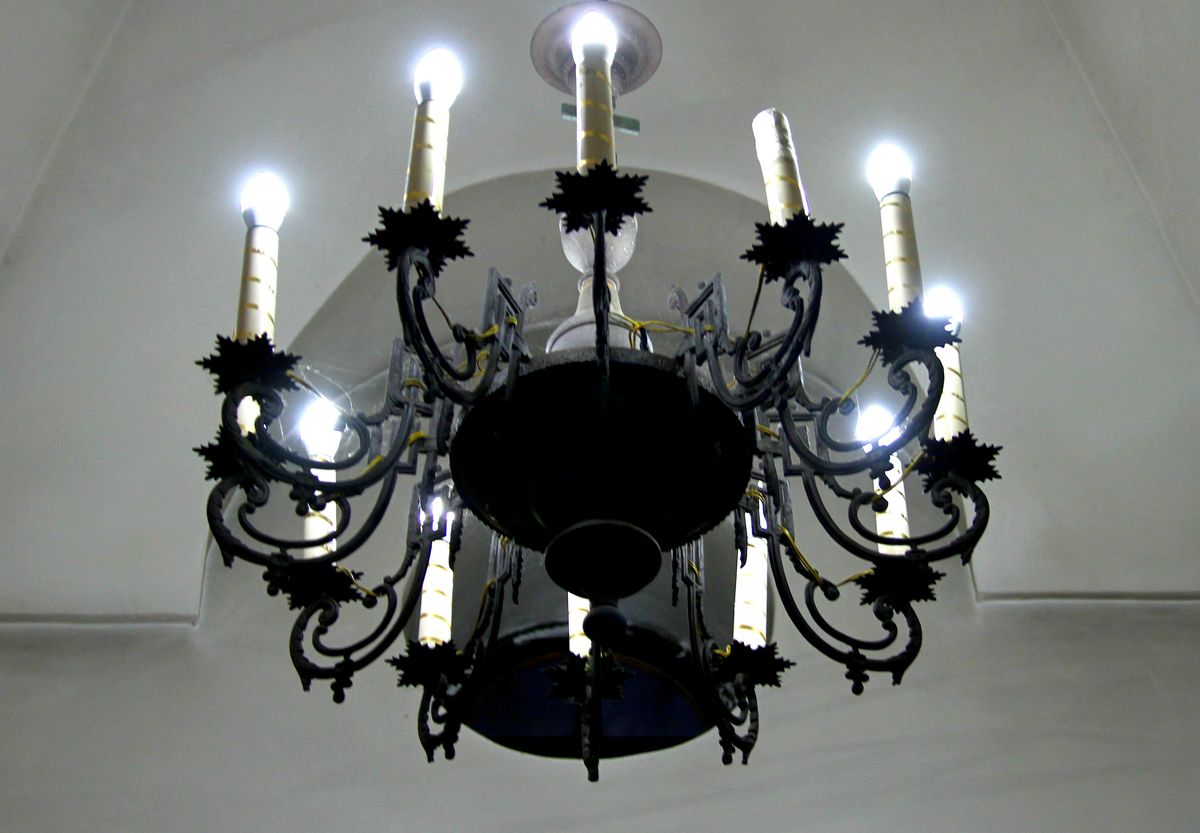 Паникадило часовни., интерьер и убранство. Часовня Димитрия Угличского, Зеленодольск (Зеленодольский район, Республика Татарстан)