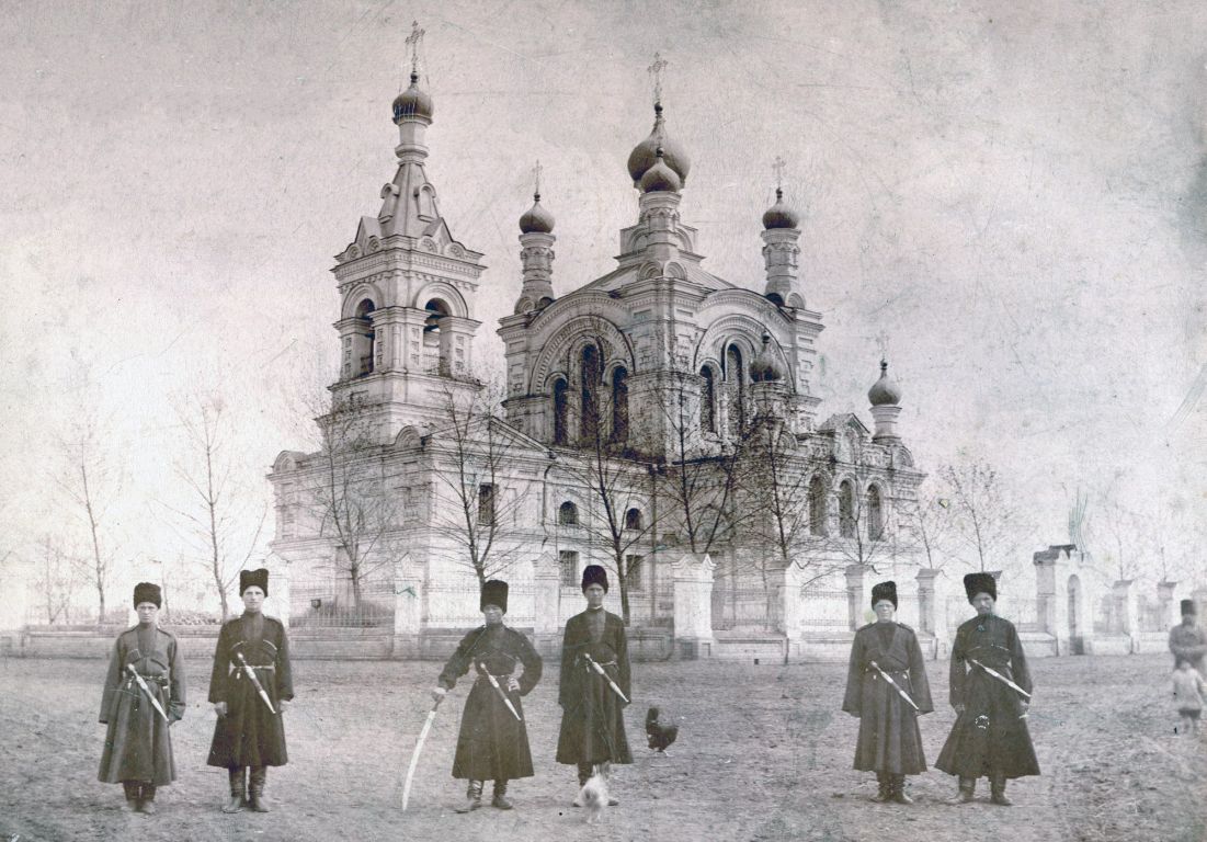 Церковь Покрова Пресвятой Богородицы, Григорополисская (Новоалександровский район, Ставропольский край). архивная фотография, Фото 1911 года с сайта 