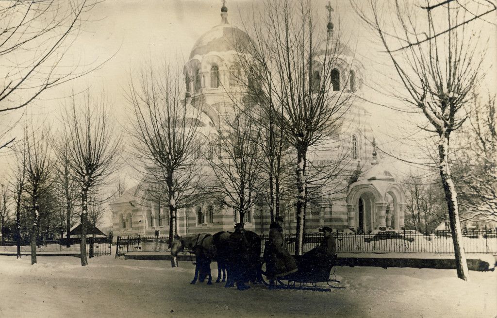 Швянчёнис. Церковь Троицы Живоначальной. архивная фотография, Частная коллекция. Фото 1913 г.