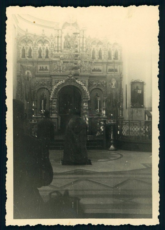 Церковь Троицы Живоначальной, Швянчёнис (Вильнюсский уезд, Литва). архивная фотография, Интерьер храма. Фото 1941 г. с аукциона e-bay.de