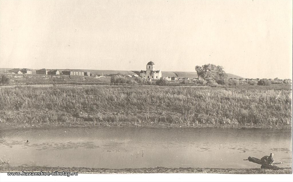 Церковь Рождества Христова, Афонькино (Казанский район, Тюменская область). архивная фотография, Фото советского периода из архивов Никольского храма села Казанского