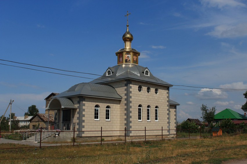 Церковь Петра и Февронии, Колхозный (Чердаклинский район, Ульяновская область). общий вид в ландшафте
