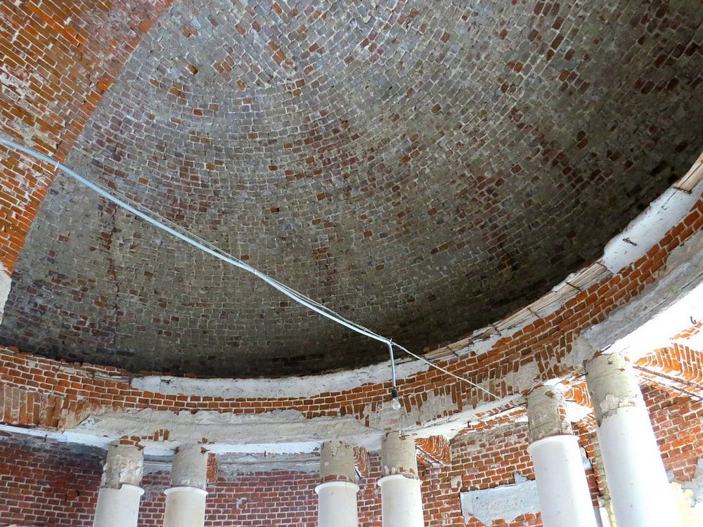 Церковь Спаса Нерукотворного Образа, Спасское (Староюрьевский район, Тамбовская область). интерьер и убранство, Интерьер, своды алтарной апсиды