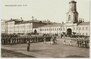 Колокольня церкви Петра и Павла при Хамовнических Казармах, Церемониальный марш 1905 год http://scherercards.ru/item/show?id=21682#prettyPhoto<br>, Москва, Центральный административный округ (ЦАО), г. Москва