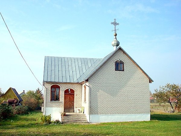 Церковь Тихона, Патриарха Всероссийского, Шальчининкай (Вильнюсский уезд, Литва). общий вид в ландшафте