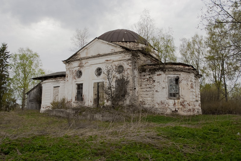 Церковь Смоленской иконы Божией Матери, Черемись (Молоковский район, Тверская область). общий вид в ландшафте