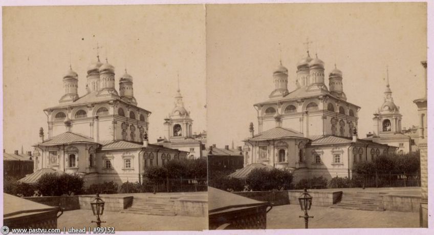 Знаменский монастырь, Тверской (Центральный административный округ (ЦАО), г. Москва). архивная фотография, Фото с сайта pastvu.ru .Фото 1890-1900 гг.