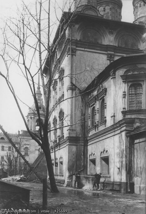 Знаменский монастырь, Тверской (Центральный административный округ (ЦАО), г. Москва). архивная фотография, Фото с сайта pastvu.ru .Фото 1900-1915 гг.