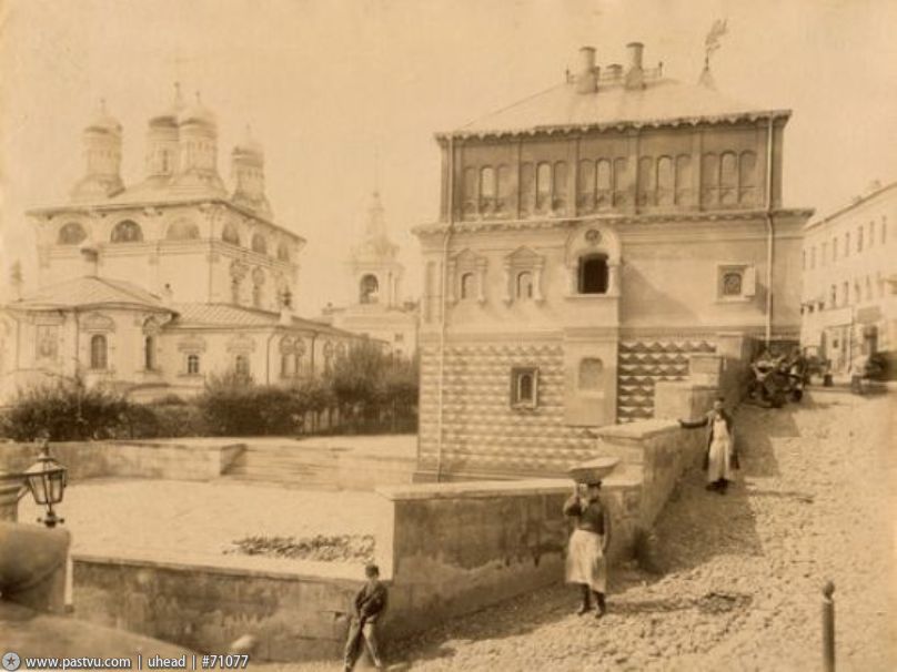 Знаменский монастырь, Тверской (Центральный административный округ (ЦАО), г. Москва). архивная фотография, Фото с сайта pastvu.ru .Фото 1890 гг.