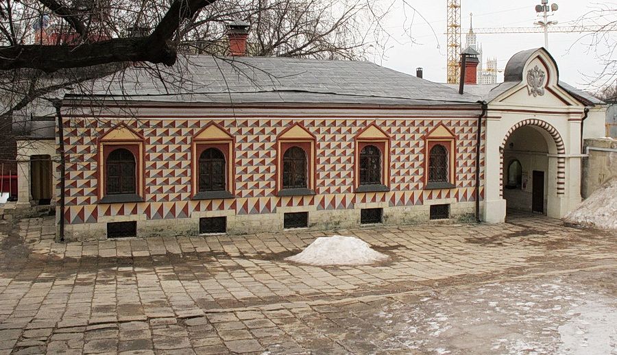 Знаменский монастырь, Тверской (Центральный административный округ (ЦАО), г. Москва). дополнительная информация, Знаменский монастырь.Монастырский корпус,общий вид с западной стороны.