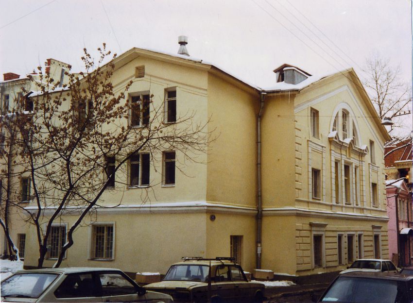 Домовая церковь Спаса Нерукотворного Образа при Барыковской женской богадельне, Хамовники (Центральный административный округ (ЦАО), г. Москва). фасады