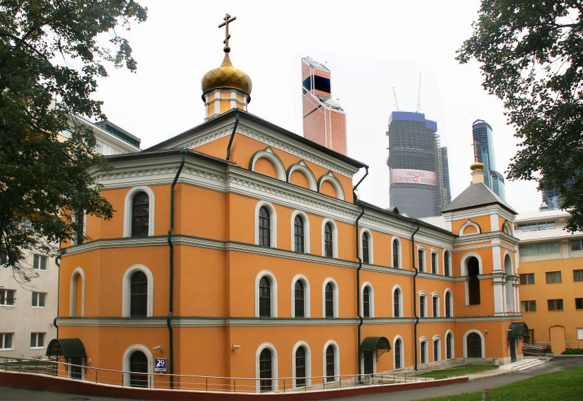 Домовая церковь Филарета Милостивого при Детской городской больнице № 9, Пресненский (Центральный административный округ (ЦАО), г. Москва). фасады
