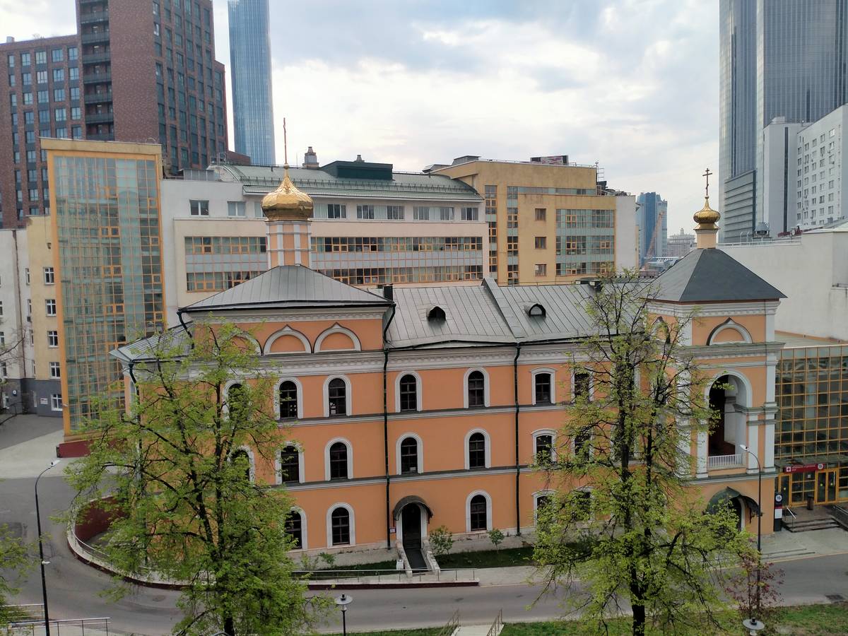 Домовая церковь Филарета Милостивого при Детской городской больнице № 9, Пресненский (Центральный административный округ (ЦАО), г. Москва). фасады