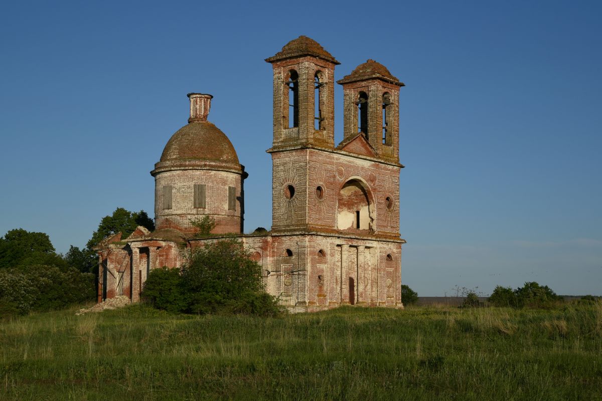 Церковь Михаила Архангела, Порошино (Пачелмский район, Пензенская область). фасады, Вид с северо-запада