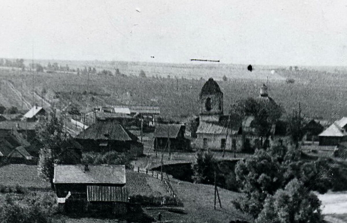 Церковь Троицы Живоначальной, Керенка (Никольский район, Пензенская область). архивная фотография, Вид с юга, 1960-е годы, личный архив
