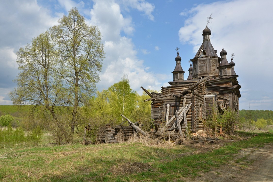 Нечаевка (Высадки). Церковь Михаила Архангела. фасады, Вид с юго-запада