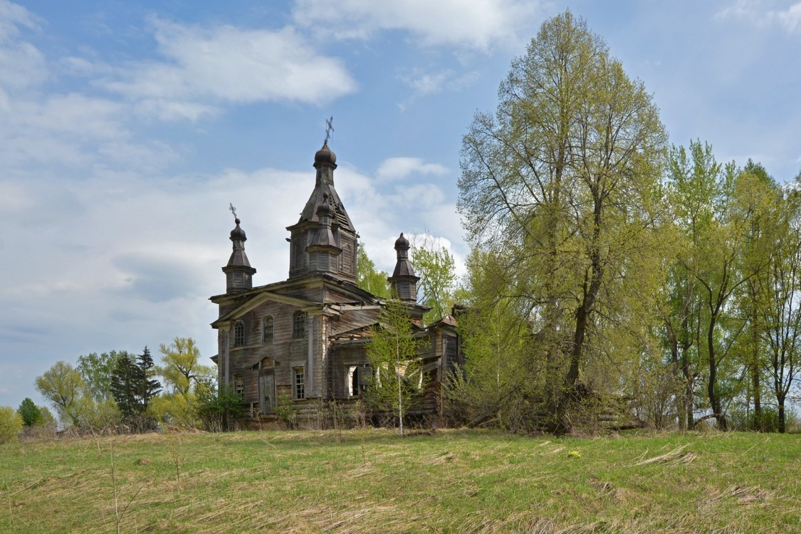 Нечаевка (Высадки). Церковь Михаила Архангела. фасады, Вид с северо-запада