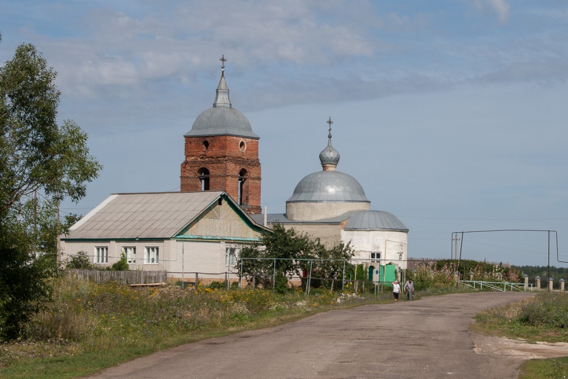 Церковь Николая Чудотворца, Нечаевка (Мокшанский район, Пензенская область). общий вид в ландшафте