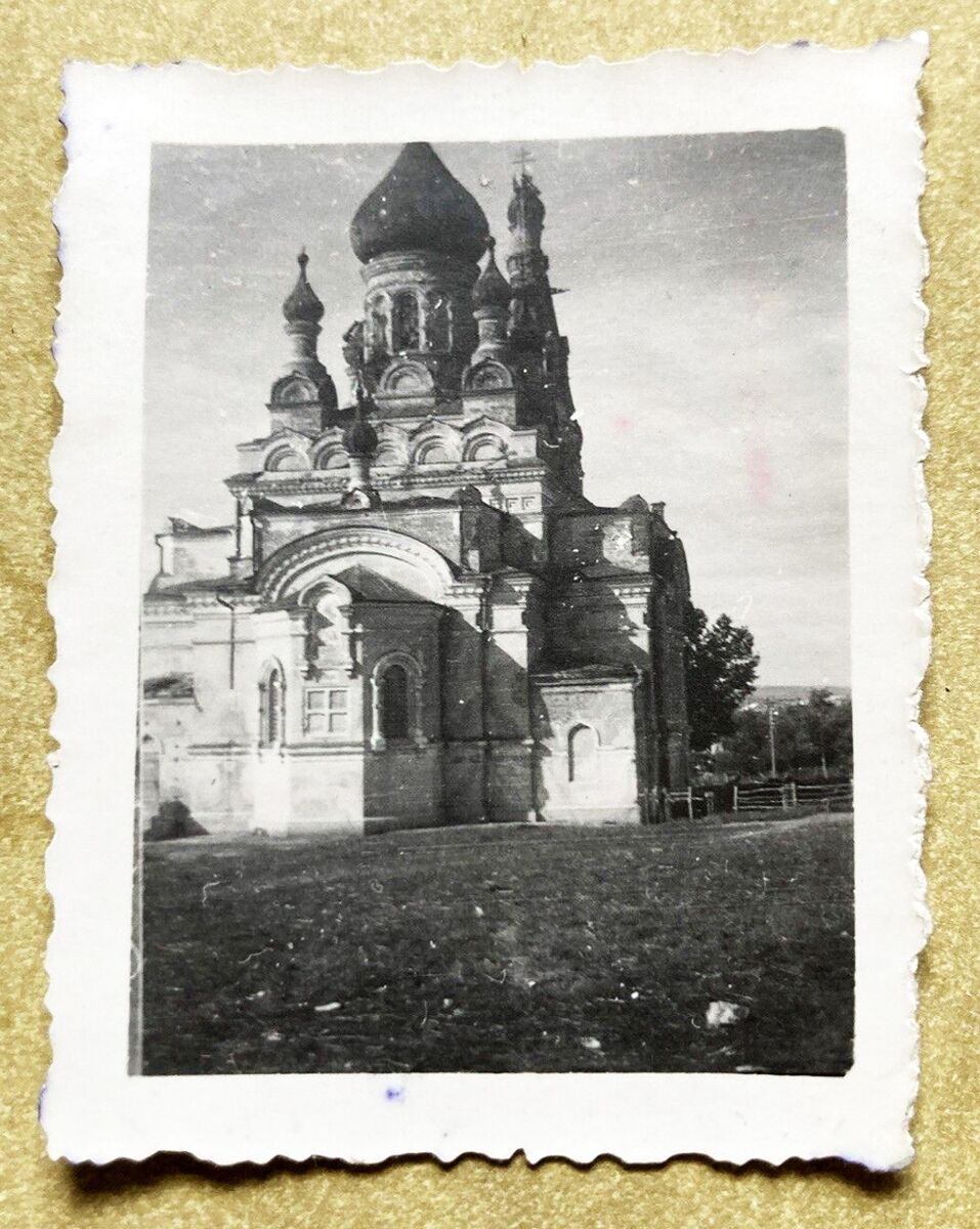 Кафедральный собор Успения Пресвятой Богородицы, Балта (Савранский район, Украина, Одесская область). архивная фотография, Восточный фасад и абсида. Фото 1941 г. с аукциона e-bay.de
