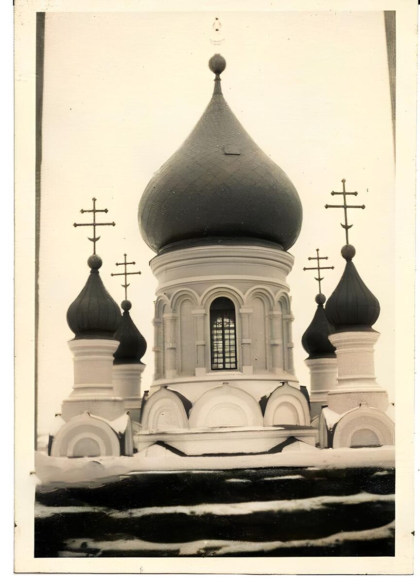 Кафедральный собор Успения Пресвятой Богородицы, Балта (Савранский район, Украина, Одесская область). архивная фотография, Главы собора. Фото 1941 г. с аукциона e-bay.de