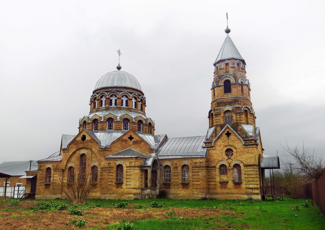 Ново-Осетинская. Церковь Николая Чудотворца. фасады