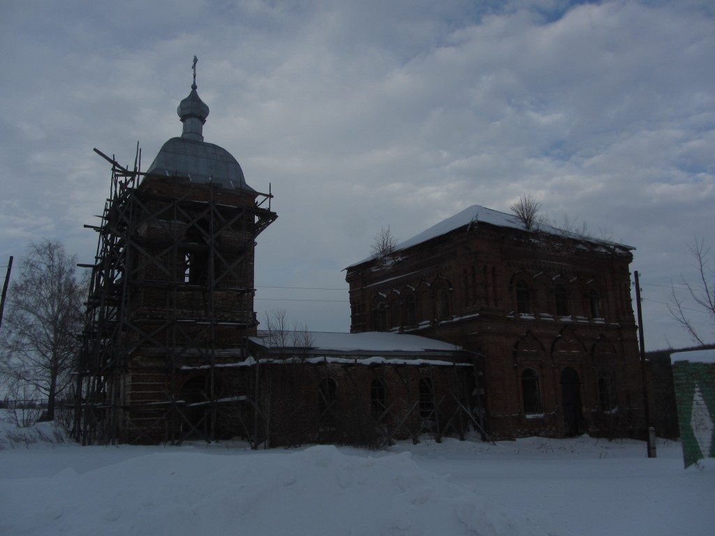 Церковь Михаила Архангела, Новая Студёновка (Сердобский район, Пензенская область). общий вид в ландшафте