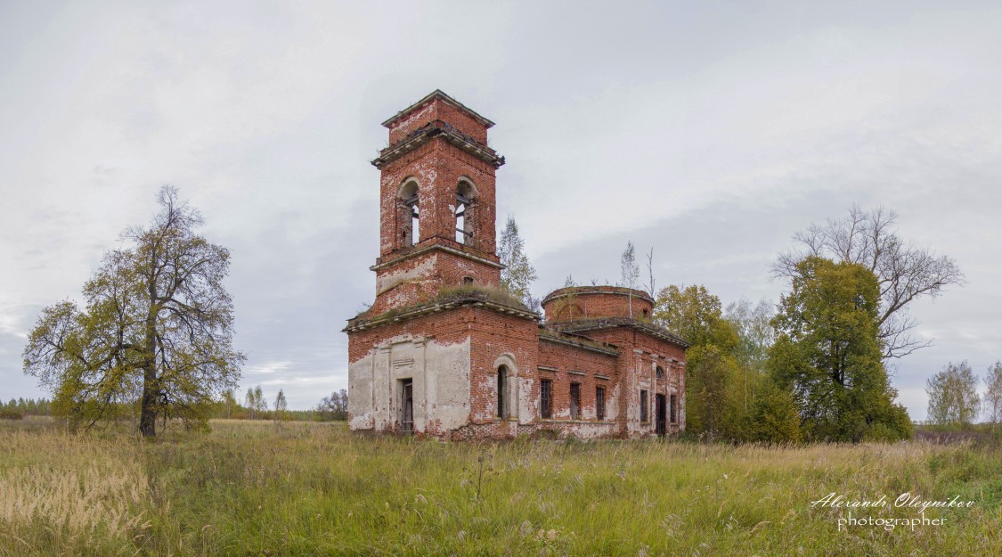 Церковь Николая Чудотворца, Чернопоселье (Земетчинский район, Пензенская область). общий вид в ландшафте