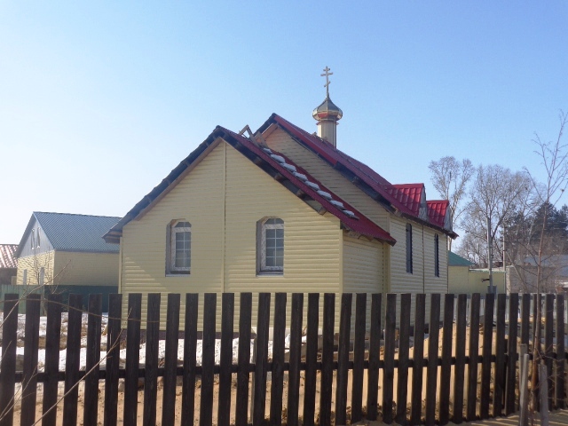 Приамурский. Церковь Новомучеников и исповедников Церкви Русской. общий вид в ландшафте
