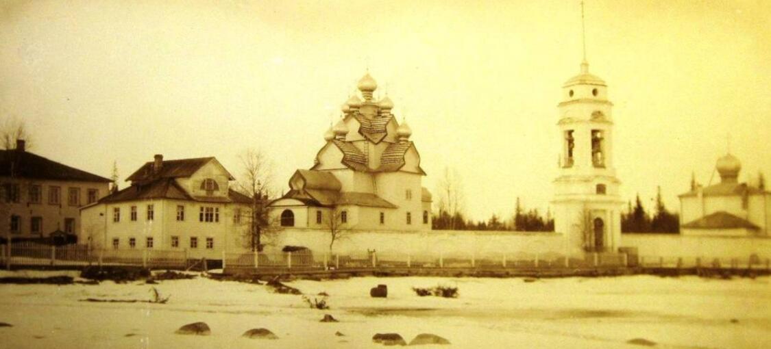 Климецкий Троицкий монастырь, Клименицы, урочище (Медвежьегорский район, Республика Карелия). архивная фотография, Фотография начала XX в.