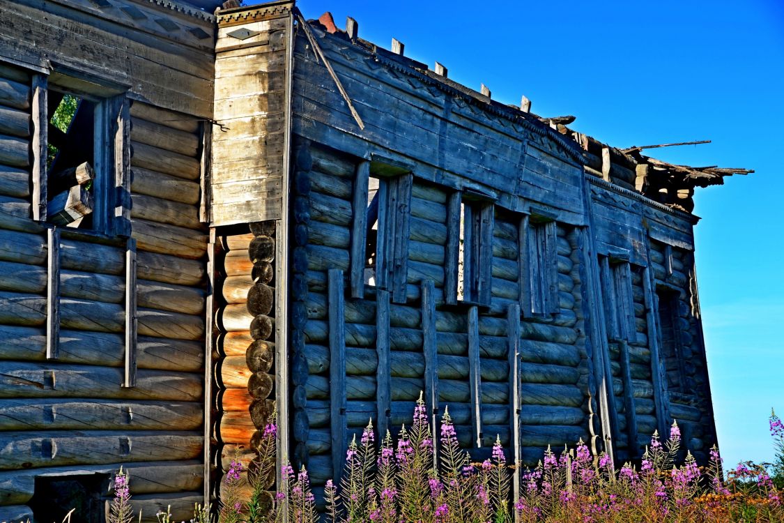 Алешковская (Паденьга). Церковь Рождества Пресвятой Богородицы. фасады