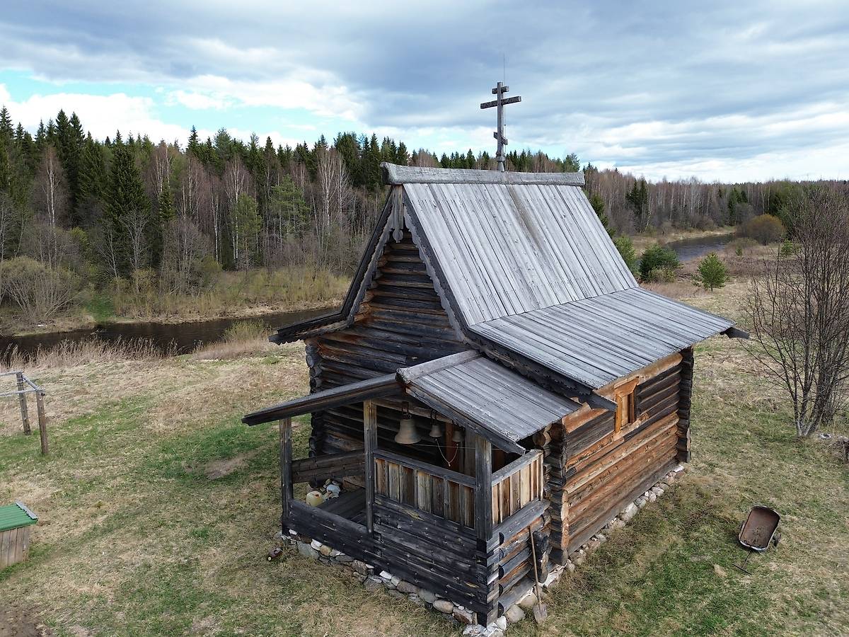 фасады. Часовня Георгия Победоносца, Ермолинская (Сюма) (Шенкурский район, Архангельская область)
