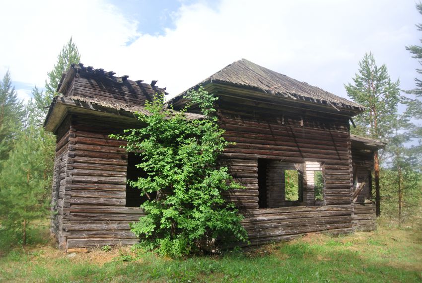 Малое Верховье (Рыкаловское), урочище. Церковь Покрова Пресвятой Богородицы. фасады