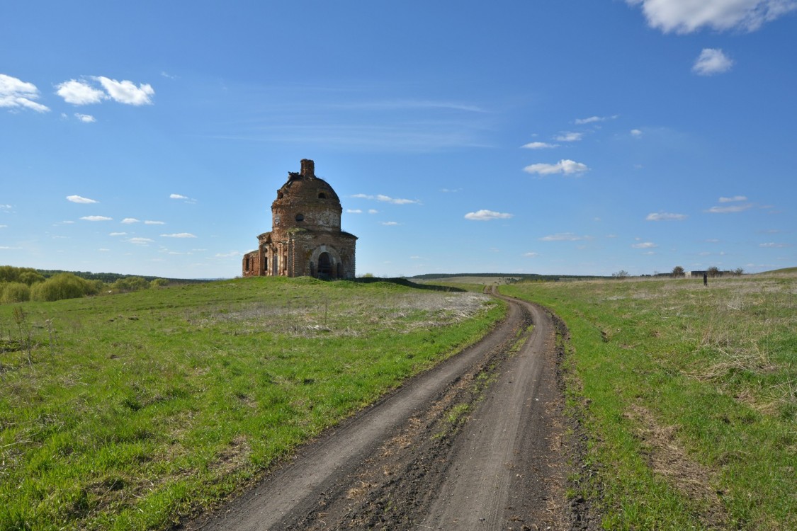 Церковь Николая Чудотворца, Суровка (Тереньгульский район, Ульяновская область). общий вид в ландшафте, Общий вид с востока