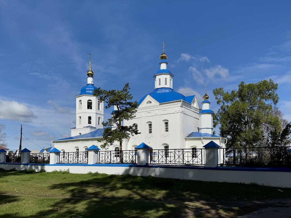 Вид с юго-востока, фасады. Церковь Благовещения Пресвятой Богородицы, Кудара (Кабанский район, Республика Бурятия)