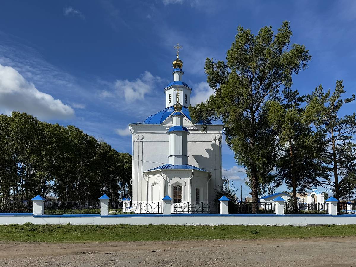 Вид с востока, фасады. Церковь Благовещения Пресвятой Богородицы, Кудара (Кабанский район, Республика Бурятия)