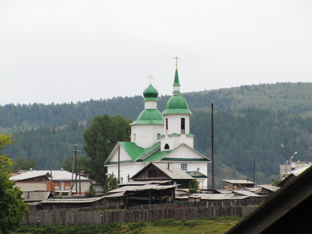 Мухоршибирь. Церковь Николая Чудотворца. общий вид в ландшафте