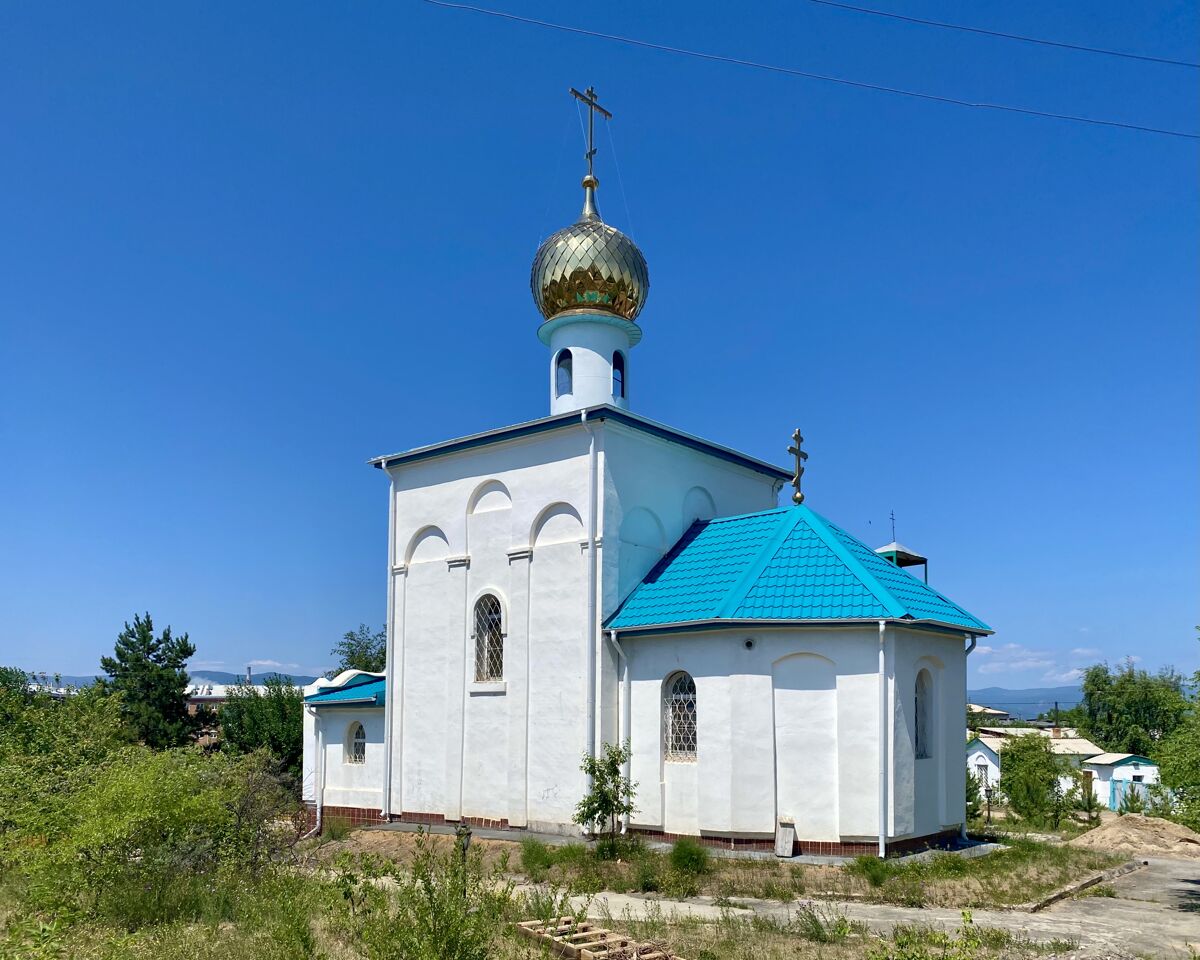 Церковь Георгия Победоносца, Гусиноозерск (Селенгинский район, Республика Бурятия). фасады, С новой крышей и главкой