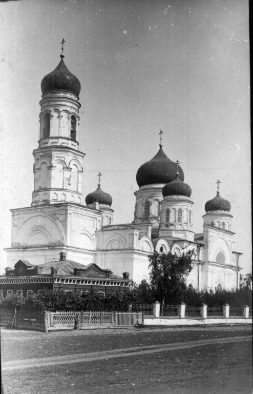 Церковь Вознесения Господня, Спасск (Спасский район, Пензенская область). архивная фотография, Почтовая фотооткрытка 1900-х годов
